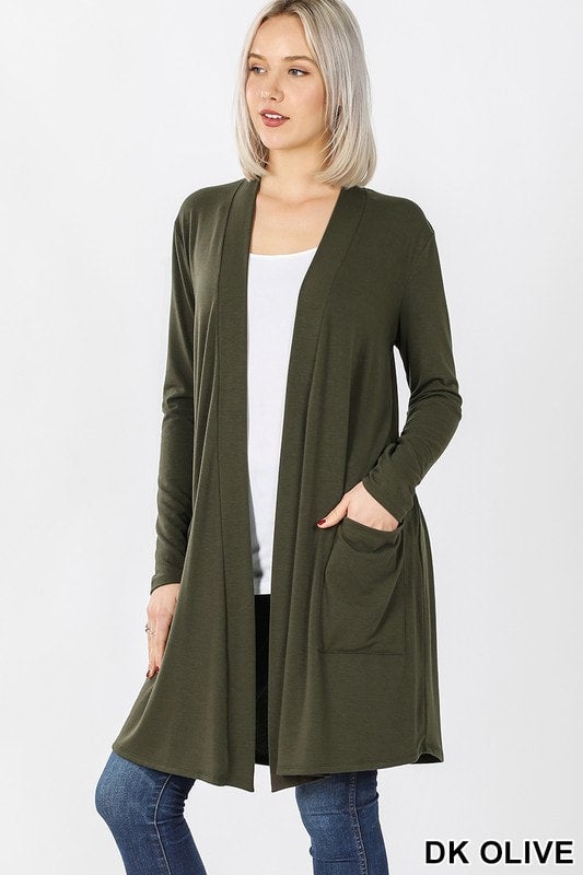 Olive Cardigan | Blue Bird Boutique